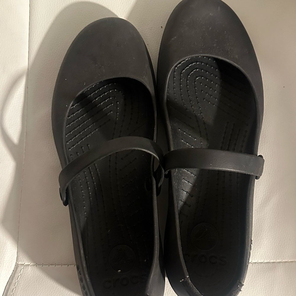 CROCS Black Mary Jane Shoes